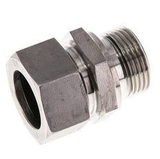 G 1'' Macho x 28L Anillo de corte recto de acero inoxidable con junta FKM 160 Bar DIN 2353