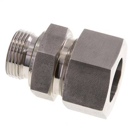 G 1'' Macho x 30S Anillo de corte recto de acero inoxidable con junta FKM 400 Bar DIN 2353