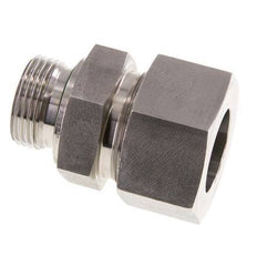 G 1'' Macho x 30S Anillo de corte recto de acero inoxidable con junta FKM 400 Bar DIN 2353