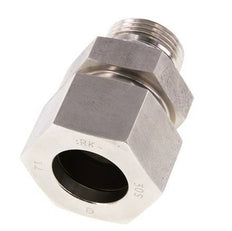 G 1'' Macho x 30S Anillo de corte recto de acero inoxidable con junta FKM 400 Bar DIN 2353