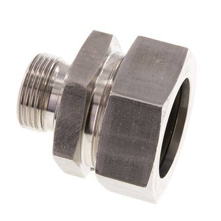 G 1'' Macho x 42L Anillo de corte recto de acero inoxidable con junta FKM 160 Bar DIN 2353