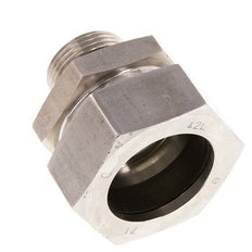 G 1'' Macho x 42L Anillo de corte recto de acero inoxidable con junta FKM 160 Bar DIN 2353