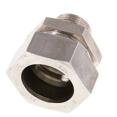 G 1'' Macho x 42L Anillo de corte recto de acero inoxidable con junta FKM 160 Bar DIN 2353
