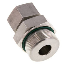 G 1 1/2'' Macho x 25S Anillo de corte recto de acero inoxidable con junta FKM 400 Bar DIN 2353