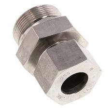 G 1 1/2'' Macho x 25S Anillo de corte recto de acero inoxidable con junta FKM 400 Bar DIN 2353