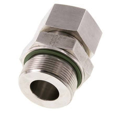 G 1 1/2'' Macho x 30S Anillo de corte recto de acero inoxidable con junta FKM 400 Bar DIN 2353