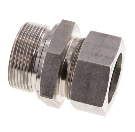 G 1 1/2'' Macho x 35L Anillo de corte recto de acero inoxidable con junta FKM 160 Bar DIN 2353