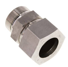 G 1 1/2'' Macho x 38S Anillo de corte recto de acero inoxidable con junta FKM 315 Bar DIN 2353