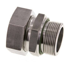 G 1 1/2'' Macho x 42L Anillo de corte recto de acero inoxidable con junta FKM 160 Bar DIN 2353