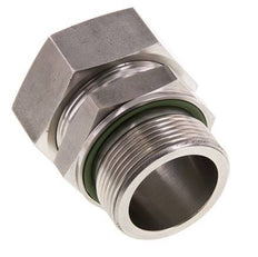 G 1 1/2'' Macho x 42L Anillo de corte recto de acero inoxidable con junta FKM 160 Bar DIN 2353