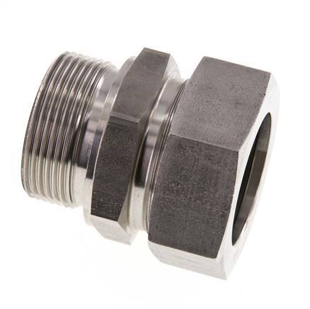 G 1 1/2'' Macho x 42L Anillo de corte recto de acero inoxidable con junta FKM 160 Bar DIN 2353