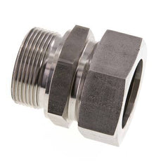 G 1 1/2'' Macho x 42L Anillo de corte recto de acero inoxidable con junta FKM 160 Bar DIN 2353