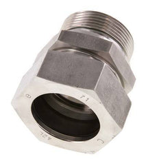 G 1 1/2'' Macho x 42L Anillo de corte recto de acero inoxidable con junta FKM 160 Bar DIN 2353