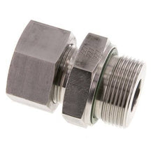 G 1 1/4'' Macho x 25S Anillo de corte recto de acero inoxidable con junta FKM 400 Bar DIN 2353