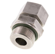 G 1 1/4'' Macho x 25S Anillo de corte recto de acero inoxidable con junta FKM 400 Bar DIN 2353