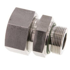 G 1 1/4'' Macho x 38S Anillo de corte recto de acero inoxidable con junta FKM 315 Bar DIN 2353