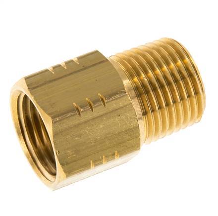 R 1/2'' x 1/2'' NPT M/F Anillo Reductor de Latón 16 Bar - Hidráulico