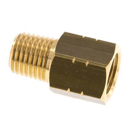anillo reductor de latón 1/4'' NPT x G 1/4'' M/F 16 Bar - Hidráulico