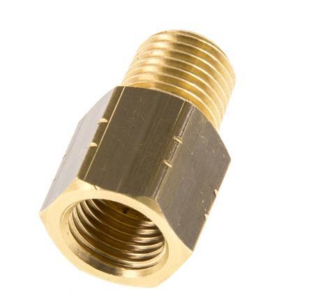 anillo reductor de latón 1/4'' NPT x G 1/4'' M/F 16 Bar - Hidráulico
