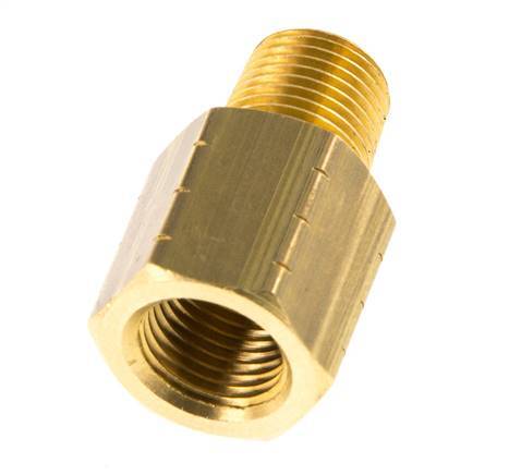 R 1/8'' x 1/8'' NPT M/F Anillo reductor de latón 16 Bar - Hidráulico