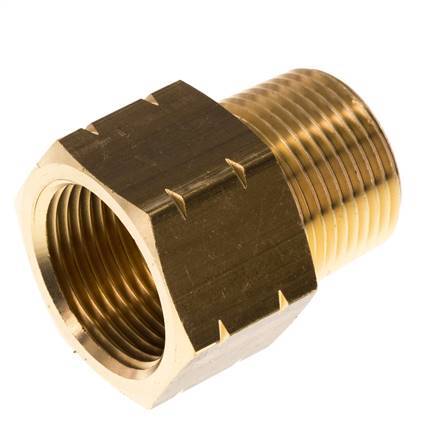anillo reductor de latón 3/4'' NPT x G 3/4'' M/F 16 Bar - Hidráulico