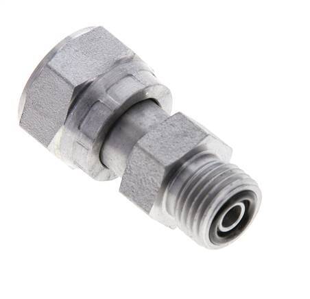 UN 11/16''-16 x UNF 9/16''-18 M/F Adaptador reductor de acero galvanizado ORFS 630 Bar - Hidráulico