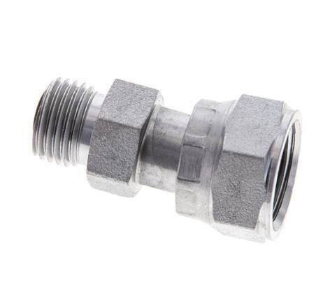 UN 11/16''-16 x UNF 9/16''-18 M/F Adaptador reductor de acero galvanizado ORFS 630 Bar - Hidráulico
