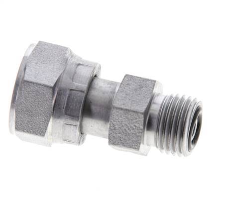 UN 11/16''-16 x UNF 9/16''-18 M/F Adaptador reductor de acero galvanizado ORFS 630 Bar - Hidráulico
