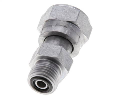 UN 11/16''-16 x UNF 9/16''-18 M/F Adaptador reductor de acero galvanizado ORFS 630 Bar - Hidráulico