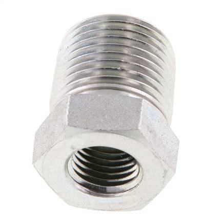 1/2'' NPT x 1/4'' NPT M/F Anillo reductor de acero galvanizado 210 Bar - Hidráulico