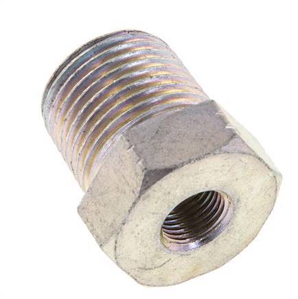 1/2'' NPT x 1/8'' NPT M/F Anillo reductor de acero galvanizado 210 Bar - Hidráulico