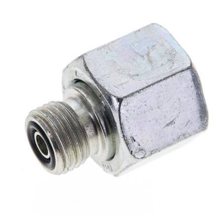 UN 13/16''-16 x UNF 9/16''-18 M/F Adaptador reductor de acero galvanizado ORFS 630 Bar - Hidráulico