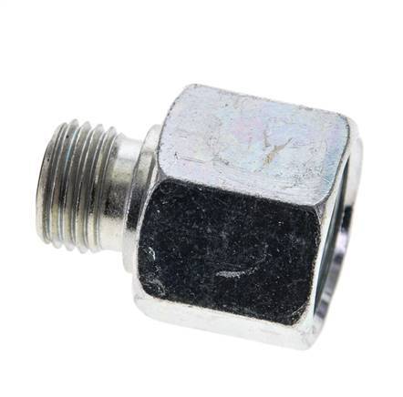 UN 13/16''-16 x UNF 9/16''-18 M/F Adaptador reductor de acero galvanizado ORFS 630 Bar - Hidráulico