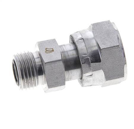 UN 13/16''-16 x UN 11/16''-16 M/F Adaptador reductor de acero galvanizado ORFS 630 Bar - Hidráulico