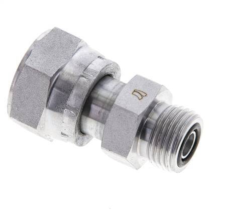 UN 13/16''-16 x UN 11/16''-16 M/F Adaptador reductor de acero galvanizado ORFS 630 Bar - Hidráulico