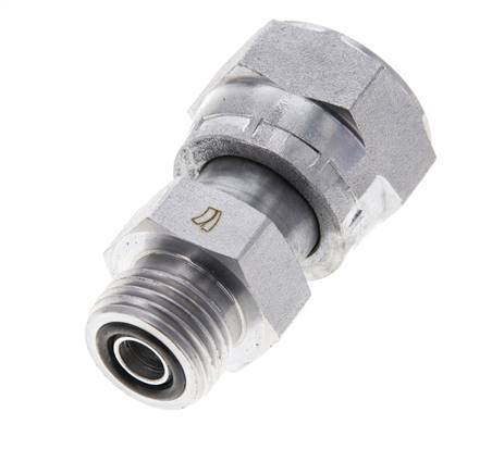UN 13/16''-16 x UN 11/16''-16 M/F Adaptador reductor de acero galvanizado ORFS 630 Bar - Hidráulico