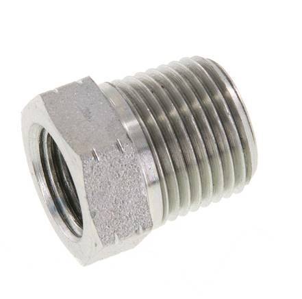 3/8'' NPT x 1/4'' NPT M/F Anillo reductor de acero galvanizado 210 barras - Hidráulico [2 piezas]