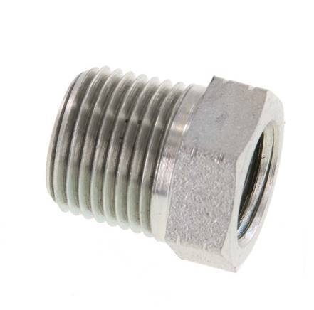 3/8'' NPT x 1/4'' NPT M/F Anillo reductor de acero galvanizado 210 barras - Hidráulico [2 piezas]