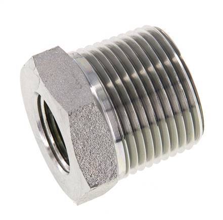 1'' NPT x 1/2'' NPT M/F Anillo reductor de acero galvanizado 140 Bar - Hidráulico