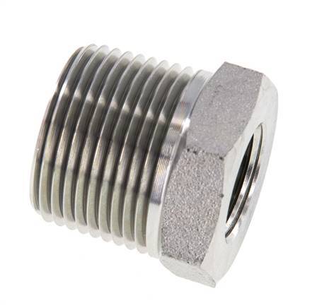 1'' NPT x 1/2'' NPT M/F Anillo reductor de acero galvanizado 140 Bar - Hidráulico