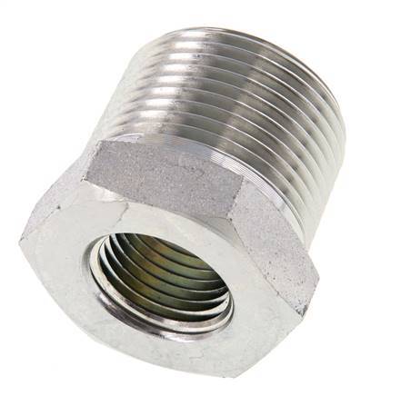 1'' NPT x 1/2'' NPT M/F Anillo reductor de acero galvanizado 140 Bar - Hidráulico