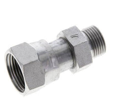 Adaptador reductor de acero galvanizado UNS 1''-14 x UN 13/16''-16 M/F ORFS 400 Bar - Hidráulico