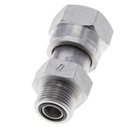 Adaptador reductor de acero galvanizado UNS 1''-14 x UN 13/16''-16 M/F ORFS 400 Bar - Hidráulico