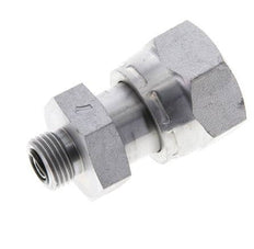 UN 1-3/16''-12 x UN 11/16''-16 M/F Adaptador reductor de acero galvanizado ORFS 400 Bar - Hidráulico