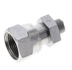 UN 1-3/16''-12 x UN 11/16''-16 M/F Adaptador reductor de acero galvanizado ORFS 400 Bar - Hidráulico