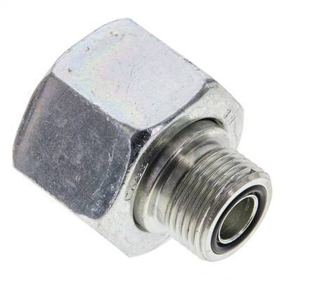 UN 1-3/16''-12 x UN 13/16''-16 F/M Adaptador reductor de acero galvanizado ORFS 400 Bar - Hidráulico