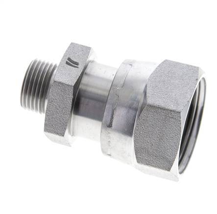 UN 1-7/16''-12 x UN 13/16''-16 F/M Adaptador Reductor de Acero Cincado ORFS 400 Bar - Hidráulico