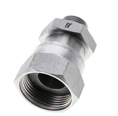 UN 1-7/16''-12 x UN 13/16''-16 F/M Adaptador Reductor de Acero Cincado ORFS 400 Bar - Hidráulico