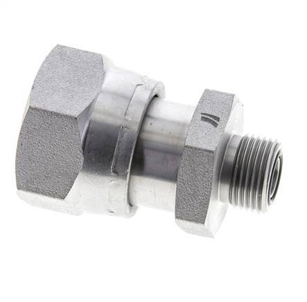 UN 1-7/16''-12 x UN 13/16''-16 F/M Adaptador Reductor de Acero Cincado ORFS 400 Bar - Hidráulico