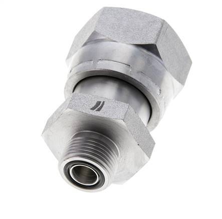 UN 1-7/16''-12 x UN 13/16''-16 F/M Adaptador Reductor de Acero Cincado ORFS 400 Bar - Hidráulico